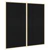vidaXL Tableau d'Affichage Noir 80 x 80 x 1.4 cm Bois de pin massif