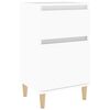 vidaXL Table de chevet blanc 40x35x70 cm