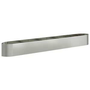 vidaXL Jardin sur&eacute;lev&eacute; Acier galvanis&eacute; 380 x 40 x 40 cm Acier