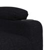 vidaXL Fauteuil de massage Noir Tissu