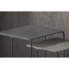 Rousseau Ensemble de tables d'appoint 2 pcs Ospera M&eacute;tal Noir et gris