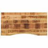 vidaXL Dessus de bureau avec courbe 110x50x2,5 cm manguier massif brut