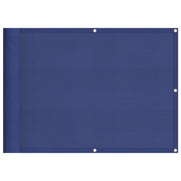 vidaXL &Eacute;cran de balcon bleu 75x800 cm 100% polyester oxford