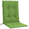 vidaXL Coussins de chaise &agrave; dossier bas lot de 6 vert m&eacute;lang&eacute; tissu