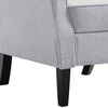 vidaXL Fauteuil gris clair tissu