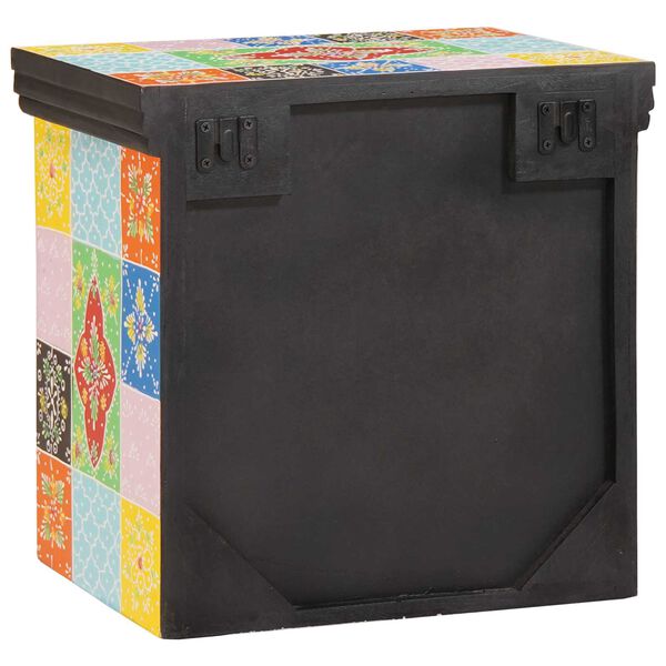 vidaXL Cabinet de chevet avec tiroir Multicolore 40 x 30 x 40 cm