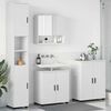 vidaXL Ensemble de mobilier de salle de bain Montage mural 4 pcs Blanc