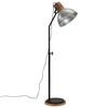 vidaXL Lampadaire 25 W argent vintage 30x30x100-150 cm E27