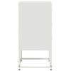 vidaXL Table de chevet blanc 36x39x78 cm acier