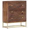 vidaXL Buffet 60 x 30 x 75 cm Bois de manguier massif