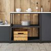vidaXL Rangement de cuisine Anthracite 60 x 50 x 92 cm Acier