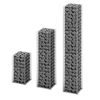 vidaXL 3 gabions en fil galvanis&eacute;