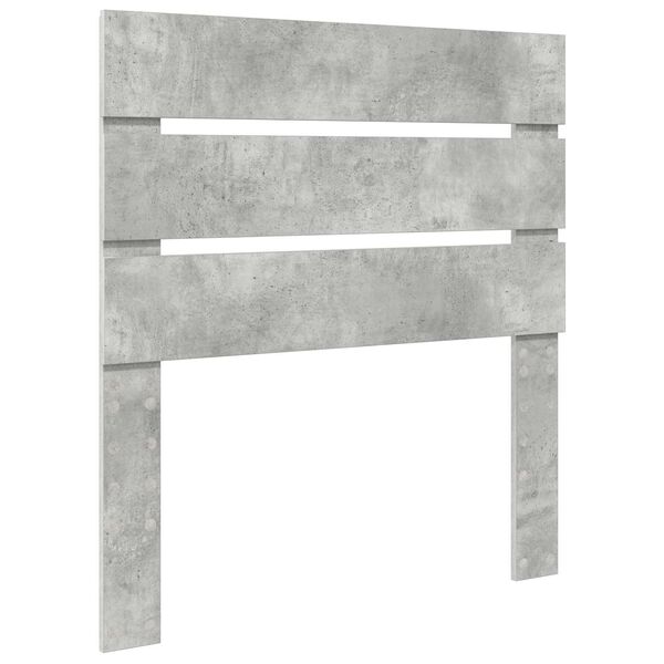 vidaXL T&ecirc;te de lit Gris b&eacute;ton 75 cm Bois d'ing&eacute;nierie