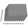 vidaXL Tapis de sol de piscine 24 pc Gris 8,64 m&sup2; Mousse EVA