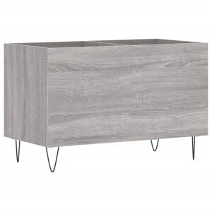 vidaXL Armoire &agrave; disques sonoma gris 74,5x38x48 cm bois d'ing&eacute;nierie