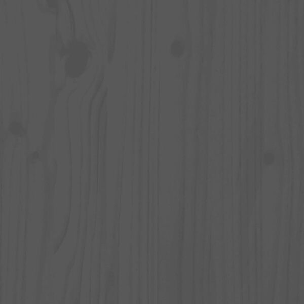 vidaXL T&ecirc;te de lit Gris 103,5x3x81 cm Bois massif de pin