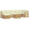 vidaXL Ensemble de canap&eacute;s d'ext&eacute;rieur 8 pcs Blanc et cr&egrave;me