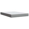 vidaXL Sommier &agrave; lattes de lit avec matelas Gris clair 140x200cm Tissu