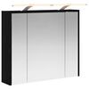 vidaXL Armoire Miroir de Salle de Bain Ch&ecirc;ne noir 73,5 x 16 x 62,5 cm