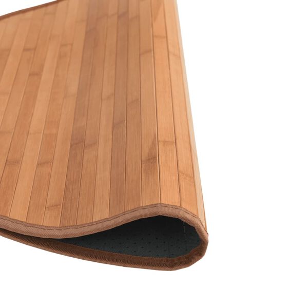 vidaXL Tapis rond naturel 60 cm bambou