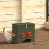 vidaXL Mangeoire pour poules 2 pcs Vert olive 40,5 x 25 x 38 cm