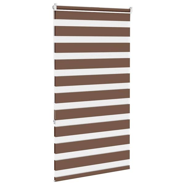vidaXL Store z&egrave;bre marron 85x150 cm largeur du tissu 80,9 cm polyester