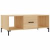 vidaXL Table basse ch&ecirc;ne sonoma 102x50x40 cm bois d'ing&eacute;nierie