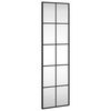 vidaXL Miroir mural noir 30x100 cm rectangulaire fer