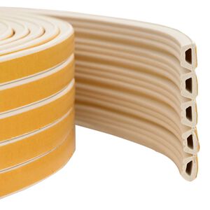 vidaXL joint de fen&ecirc;tre autocollant Blanc 10 x 6 mm 12 m Mousse EPDM