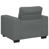 vidaXL Fauteuil gris foncé 60 cm tissu