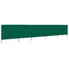 vidaXL Paravent 5 panneaux Tissu 600 x 120 cm Vert