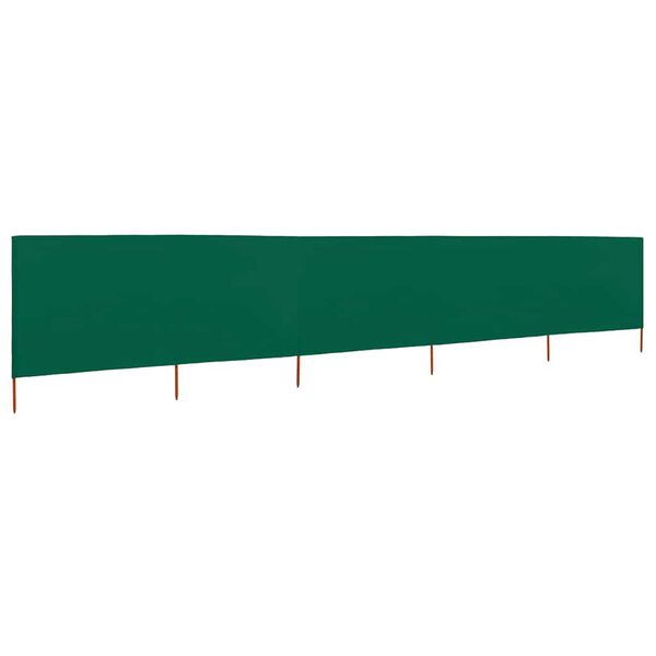 vidaXL Paravent 5 panneaux Tissu 600 x 120 cm Vert