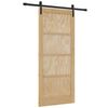 vidaXL Porte coulissante Naturel 86 x 198,5 cm Bois de pin massif