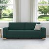 vidaXL Canap&eacute; 180cm Vert fonc&eacute; tissu