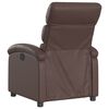 vidaXL Fauteuil inclinable électrique Marron Similicuir