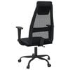 vidaXL Chaise de bureau r&eacute;glable en hauteur noir