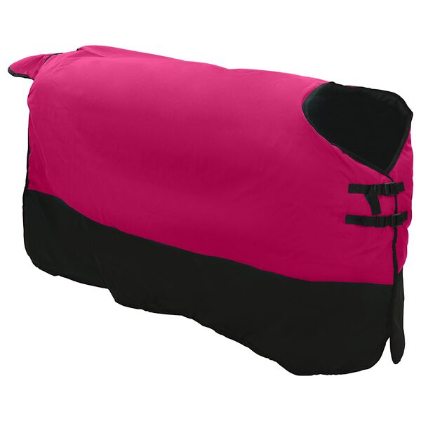 vidaXL Couverture &Eacute;quine Rose et Noir 75 cm Polyester