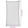 vidaXL Filet pour remorque avec corde &eacute;lastique noir 4,5x2,5 m PP