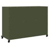 vidaXL Buffet vert olive 100,5x39x72 cm acier