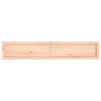 vidaXL Comptoir de salle de bain 160x30x(2-6)cm bois massif non traité