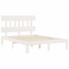 vidaXL Cadre de lit sans matelas blanc 140x200 cm bois de pin massif