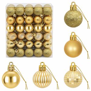 vidaXL Ensemble de boules de No&euml;l 150 pc Dor&eacute; 3 cm Polystyr&egrave;ne