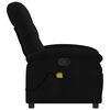 vidaXL Fauteuil de massage inclinable Noir Tissu