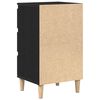 vidaXL Cabinet de chevet Chêne noir 40 x 35 x 70 cm Bois d'ingénierie