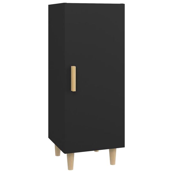 vidaXL Buffet Noir 34,5x34x90 cm Bois d'ing&eacute;nierie