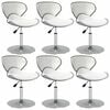 vidaXL Chaises &agrave; manger lot de 6 blanc similicuir