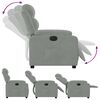 vidaXL Fauteuil inclinable électrique gris clair velours