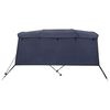 vidaXL Toit bimini &agrave; 4 arceaux parois lat&eacute;rales 243x(230-244)x137 cm
