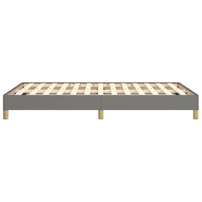 vidaXL Cadre de lit sans matelas gris foncé 120x200 cm tissu