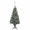 vidaXL Arbre de No&euml;l artificiel avec LED/boules pommes de pin 180cm